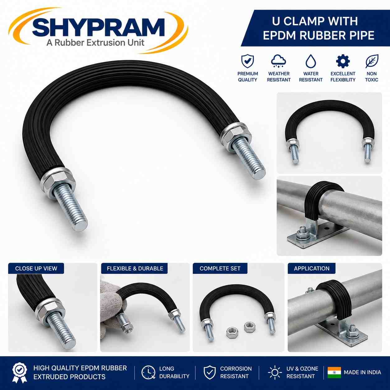 Rubber Profile for U Bolt Clamp
