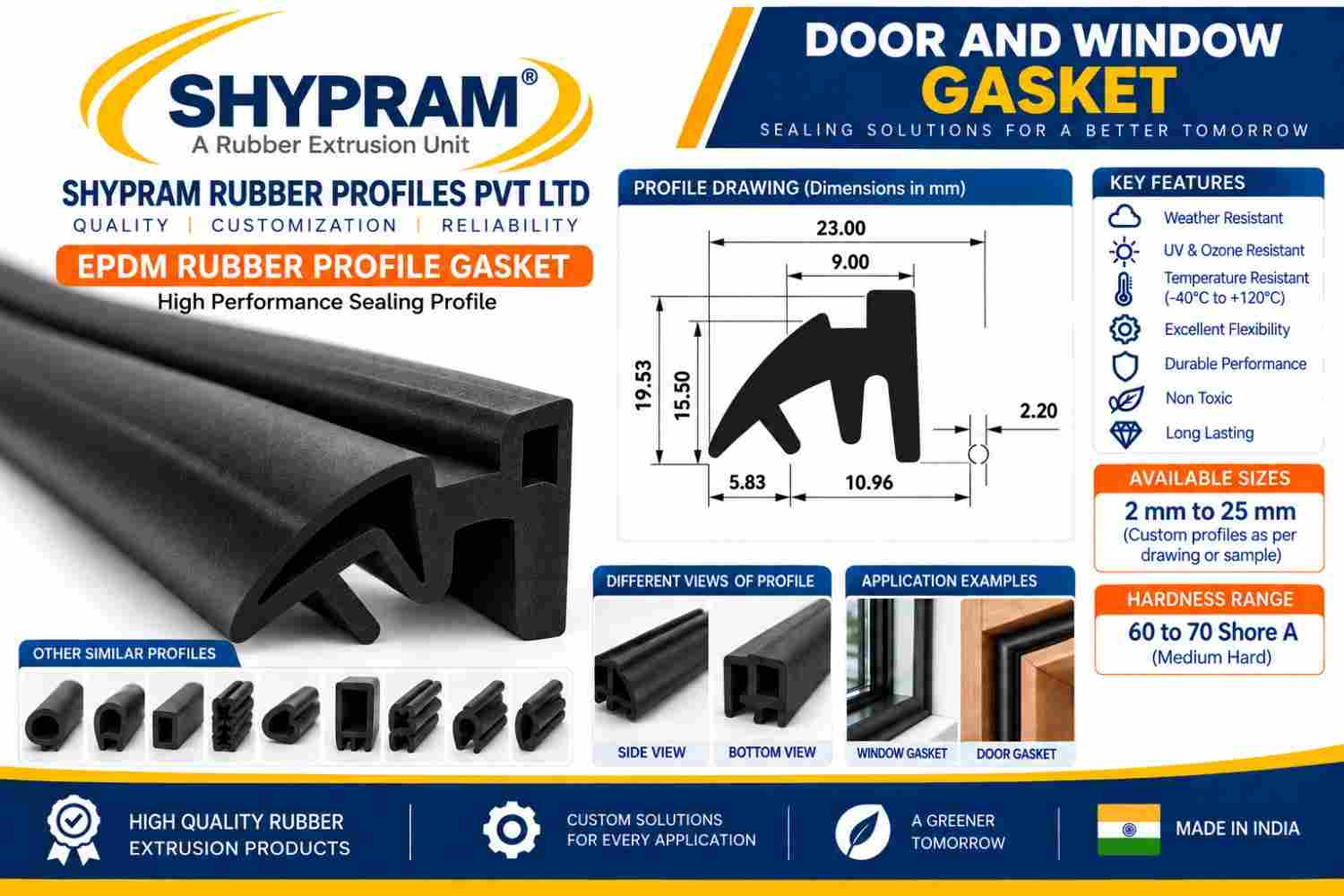 EPDM Sponge Rubber Cord