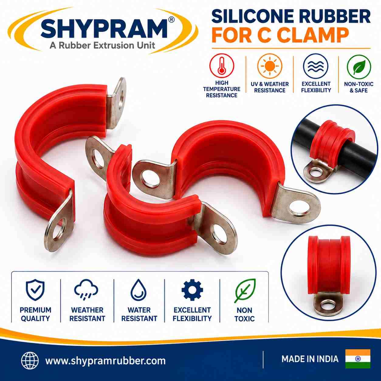 Silicone Rubber for C Clamp